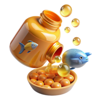 Omega-3 Supplement Fish Oil Capsules, Healthy Fats, Dietary Aid png