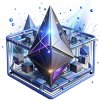 Exploring the Future of Digital Assets A 3D Geometric Representation png