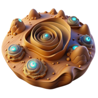Abstract Cellular Structure 3D Model of Organic Forms png