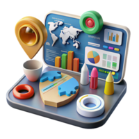 Global Business Analytics Data Visualization and Location Intelligence png