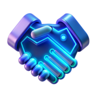 Digital Handshake Future of Collaboration, Connection, and Networking png