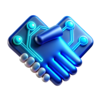 Digital Handshake Future of Tech Collaboration png