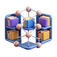 Interconnected Bookshelf A Network of Knowledge png