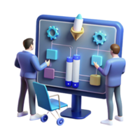 Project Planning Teamwork, Strategy, and Workflow Visualization png