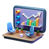 Data Analysis Workspace Productivity, Growth Chart, Office Setup png