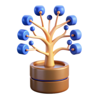 Abstract Tree Structure Network Growth Visualization png