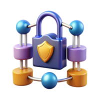 Cybersecurity Network Protection Data Encryption and Secure Connections png