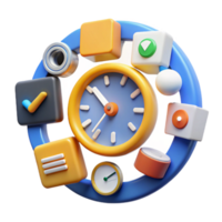 Time Management Icons, Clock, Productivity, Schedule, Organization, Efficiency, Task, Planning, Goals, App png