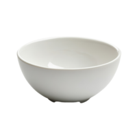 Simple white bowl on a smooth Transparent background showcasing minimalist design and elegance in kitchenware, white bowl on background png