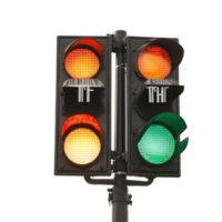 Traffic light displaying the word truth during a cloudy afternoon in a busy urban area, traffic light with the word truth written on it, Transparent background png