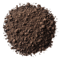Soil texture background on a white surface showcasing natural organic elements and fine particles, Soil texture background on white png