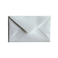 Simple white envelope isolated on a clean Transparent background for stationery design purposes, background envelopeisolated on background png