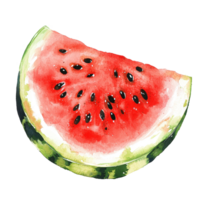 Freshly sliced watermelon on a clean Transparent background showcasing vibrant colors and textures, Watermelon slice on background png