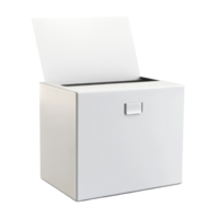 Voting ballot box for secure voting process during elections, isolated on Transparent background, Voting ballot box isolated on png