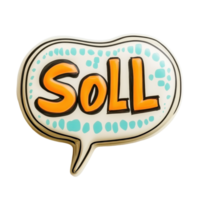 Engaging speech bubble with the word sell on a Transparent background for marketing and advertising purposes, speech bubble with the word sell on it, background png