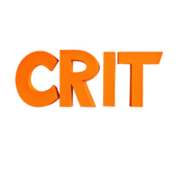 Bright orange sign displaying the word critic against a neutral background in a modern setting, sign that says critic on it in a bright orange color, Transparent background png