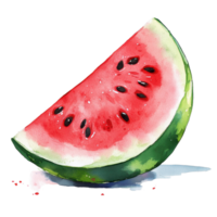 Watermelon slice on a clean Transparent background showcasing vibrant colors and juicy texture, Watermelon background with png
