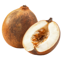 Santol fruit displayed on a Transparent background highlighting its unique texture and interior, Santol fruit on background png