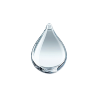 Clear water droplet isolated on a Transparent background showcasing purity and simplicity in nature, Water droplet isolated on png