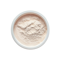 Whey protein powder in a bowl isolated on a Transparent background for nutritional supplements, whey protein in bowlisolated on background png