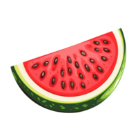 Fresh watermelon slice isolated on Transparent background showcasing vibrant colors and juicy texture, watermelon slice isolated on background png