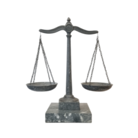 Justice scale on Transparent background showcasing balance and equality in a simple and elegant design, Scale Justice, background png