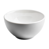 Elegant white bowl isolated against a clean Transparent background for culinary and decorative use, White bowl isolated on background png