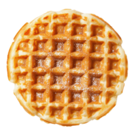 Delicious, golden-brown waffle isolated on Transparent background ready for topping and enjoyment any time of day, Waffles isolated on a transparent or isolated on png