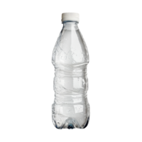 Squashed empty water bottle isolated on Transparent background for recycling or waste management analysis, Squashed Empty Water Bottle isolated on background png