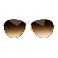 Classic aviator sunglasses with gradient lenses on a Transparent background perfect for sunny days, sunglasses on a isolated on background file, background png