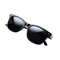 Trendy black sunglasses isolated on a Transparent background for summer fashion and style, sunglasses on a isolated on background file, background png