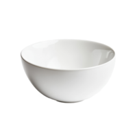 Bowl displayed on a neutral background showcasing its simple elegance and design appeal, white bowl on Transparent background png