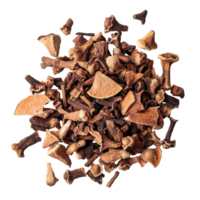 Dry Zanthozylum limonella Alston spices displayed in a scattered arrangement on a white surface, spices, Dry Zanthozylum limonella Alston isolated on Transparent background png