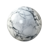 Round marble sphere with intricate patterns isolated on a Transparent background, Round Marble Sphere isolated on png