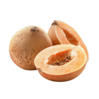 Santol fruit displayed on Transparent background highlighting its unique texture and color, Santol isolated on png