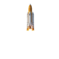 Space rocket launch generates vibrant smoke and flames against a Transparent background, space rocket launch on png