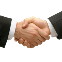 Successful business agreement represented by a handshake on a clean Transparent background, background a handshake transparent png