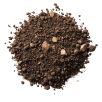 Soil texture background highlighting various particle sizes and compositions for artistic or educational purposes, Soil texture background on white png