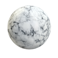 Round marble sphere isolated on Transparent background showcasing elegant natural patterns and textures, Round Marble Sphere isolated on png