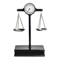 Weighing scale with a round dial on a Transparent background for accurate measurement of items, weighing scaleisolated on background png