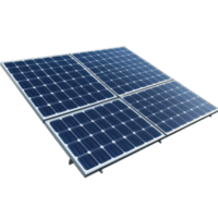 Solar panel on a Transparent background showcasing clean energy technology for sustainable power generation, Solar panel isolated on png