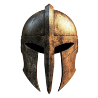 Spartan helmet symbol showcases ancient warrior strength and resilience on a Transparent background, Spartans helmet symbol isolated on White background png