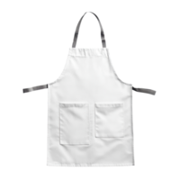 White blank kitchen apron isolated on a Transparent background perfect for culinary activities and personal customization, White blank kitchen apron isolated on png