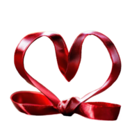 Creating a heart shape with ribbon for St Valentine's Day celebration and decoration ideas, St. Valentine's Day, Heart from a ribbon png
