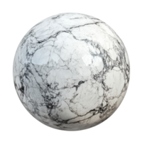 Round marble sphere isolated on Transparent background showcasing intricate natural patterns, Round Marble Sphere isolated on png