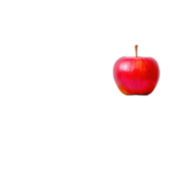 Colorful stack of books topped with a fresh red apple on a plain background, Stack colorful books and fresh apple with blank banner for text png