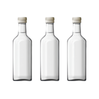 White bottles isolated on a transparent background with an empty label for custom branding and design, white bottles isolated on trnsparent png