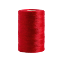 Bright red thread spool on a clean Transparent background for crafting and sewing projects, Spool red Thread on a background png