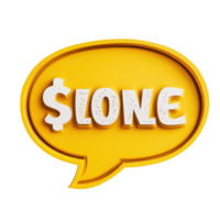 Money speech bubble design in modern style against a Transparent background for financial themes, speech bubble with the word money in it, background png