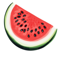 Fresh watermelon slice isolated on Transparent background ready for summer snacks and refreshing recipes, watermelon slice isolated on background png